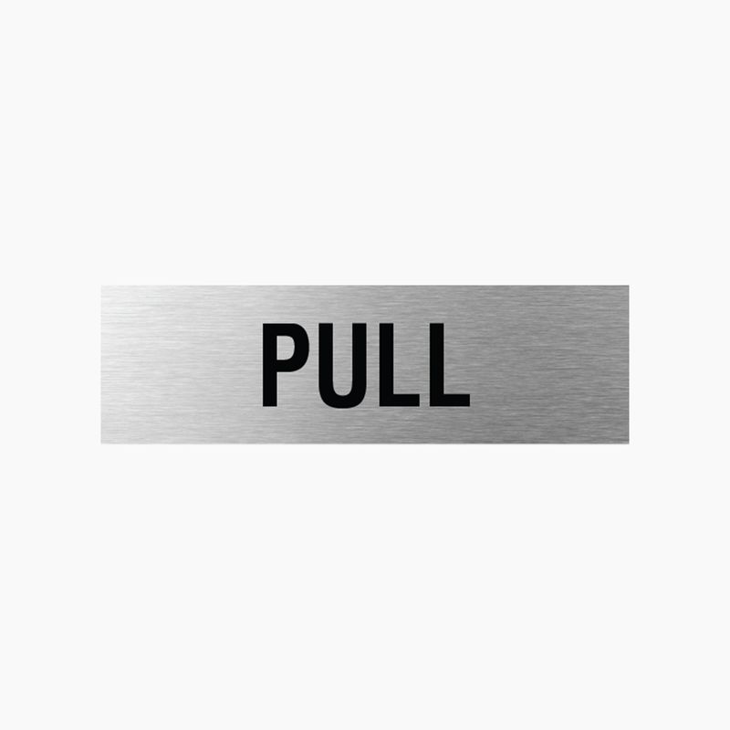 Pull Sign 200x60mm SSS