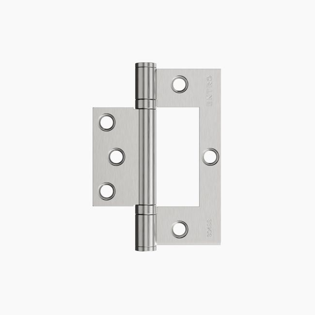 Ball Bearing Fast Fix Kinked Hinge 100x72x2.5mm SSS