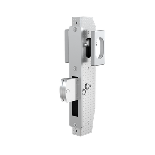 Short Backset Swing Door Deadlock incl Twin Escutcheons SIL