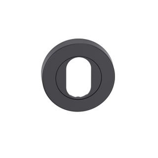 Round Cylinder Escutcheon BLK