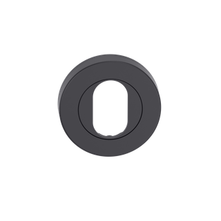 Round Cylinder Escutcheon BLK