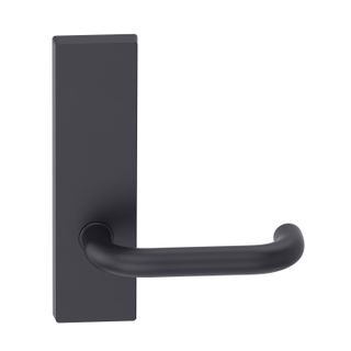 Rectangular Plate Lever #10 Plain/Concealed BLK