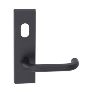 Rectangular Plate Lever #10 Cylinder/Concealed BLK