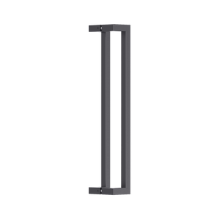 Square Section Offset BTB Handle 25 x 600 CTC x 625 OA BLK