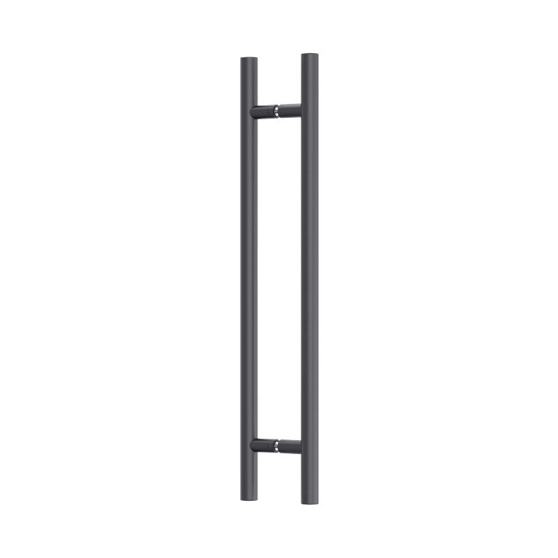 Round Section H-Pull BTB Handle 32 x 600 CTC x 800 OA BLK