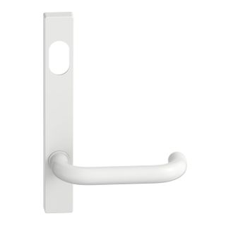 Narrow Plate Lever #10 Cylinder/Concealed WHT