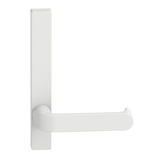 Narrow Plate Lever #36 Plain/Concealed WHT