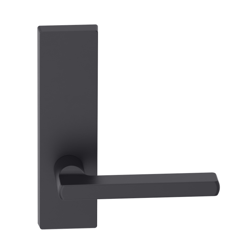 Rectangular Plate Lever #33 Plain/Concealed BLK