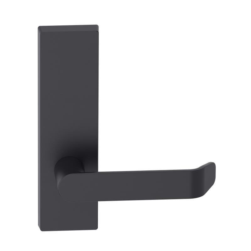 Rectangular Plate Lever #34 Plain/Concealed BLK