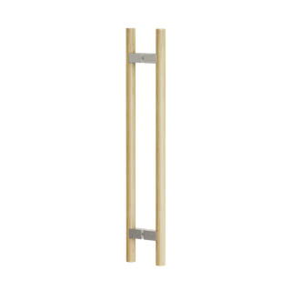 Round Section H-Pull BTB Handle 32 x 600 CTC x 800 OA WHITE OAK