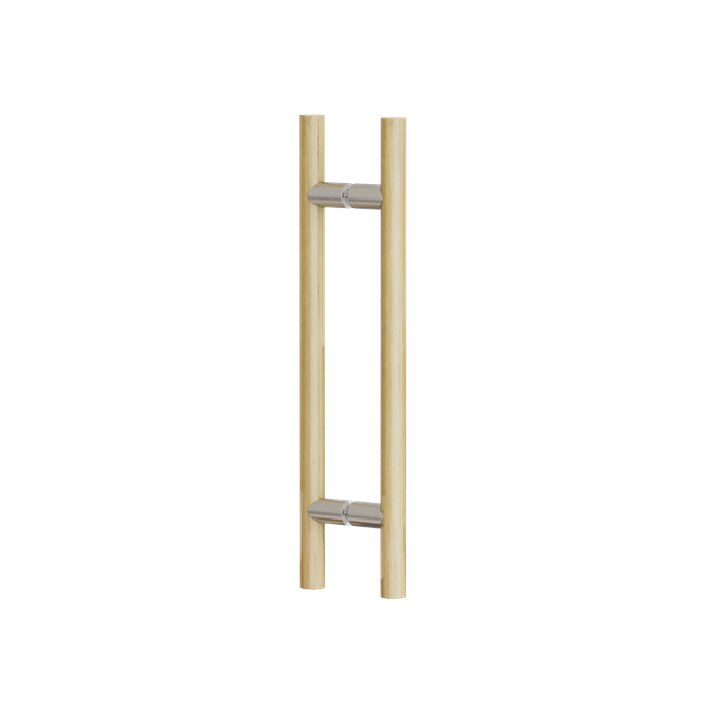 Round Section H-Pull BTB Handle 32 x 400 CTC x 600 OA WHITE OAK