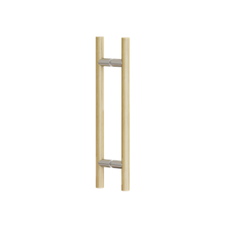 Round Section H-Pull BTB Handle 32 x 400 CTC x 600 OA WHITE OAK