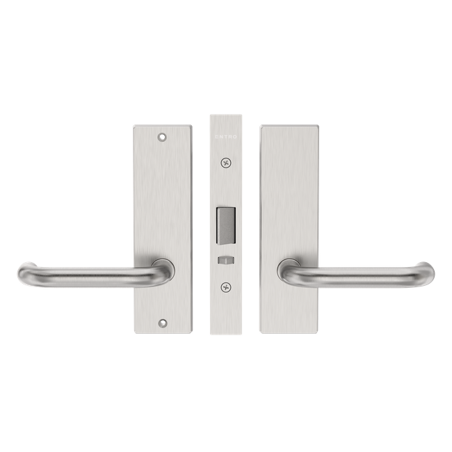 60mm Backset Mortice Lock Kit - Plain/Plain