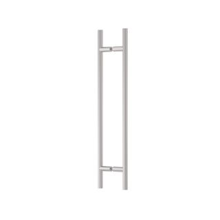 Slimline Round Section H-Pull Handle 450 CTC x 600 OA SSS