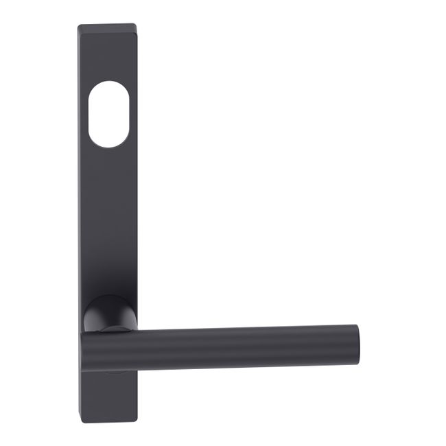 Narrow Plate Lever #12 Cylinder/Concealed BLK