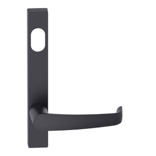 Narrow Plate Lever #37 Cylinder/Concealed BLK