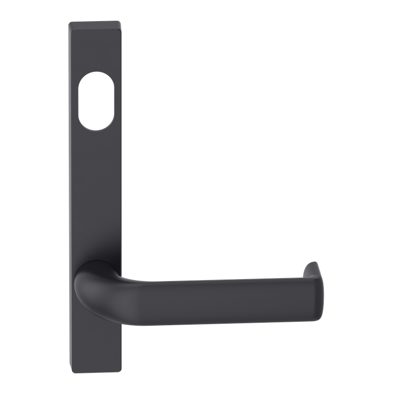 Narrow Plate Lever #38 Cylinder/Concealed BLK