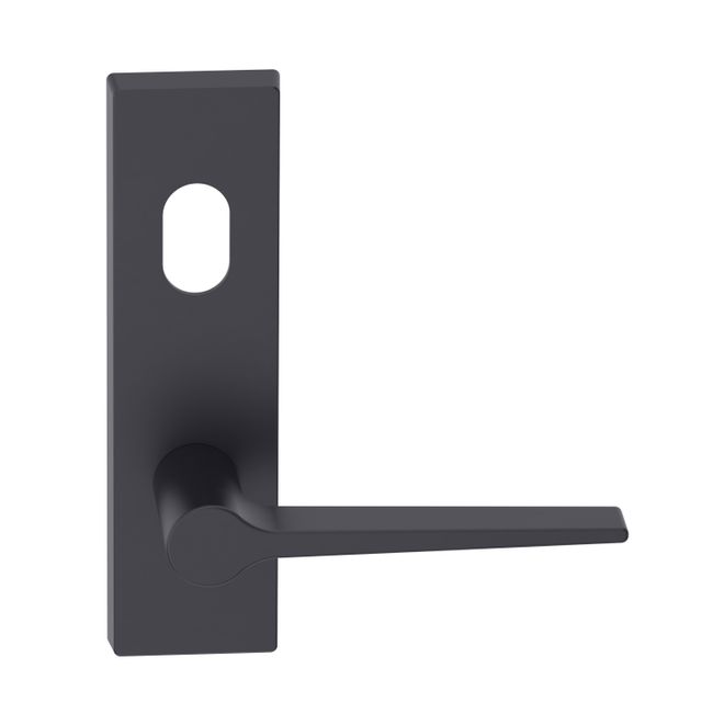 Rectangular Plate Lever #14 Cylinder/Concealed BLK