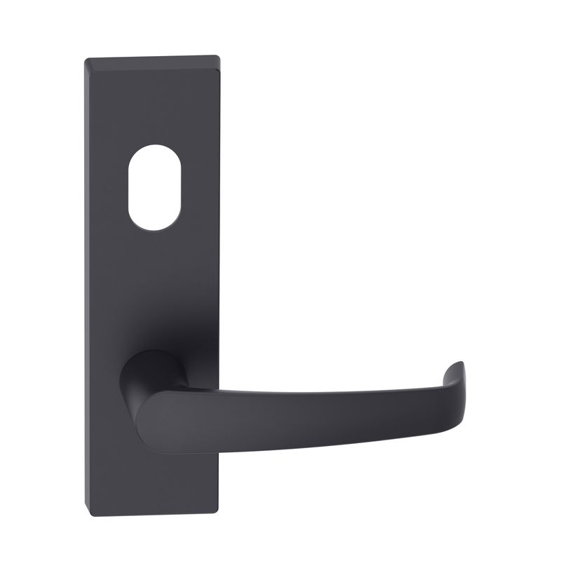 Rectangular Plate Lever #37 Cylinder/Concealed BLK