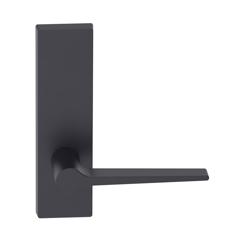 Rectangular Plate Lever #14 Plain/Concealed BLK