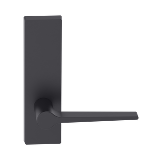 Rectangular Plate Lever #14 Plain/Concealed BLK