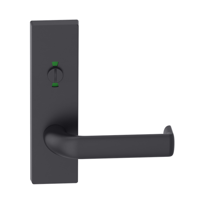 Rectangular Plate Lever #38 Emergency Release Indicating/Concealed BLK