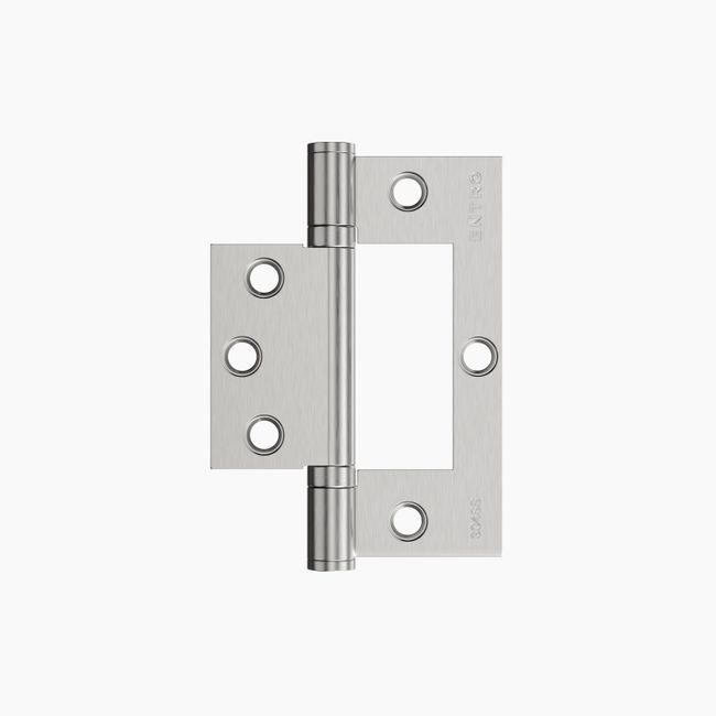 Ball Bearing Fast Fix Flat Hinge 100x72x2.5mm SSS