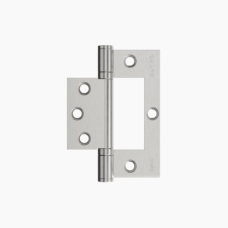 Ball Bearing Fast Fix Flat Hinge 100x72x2.5mm SSS