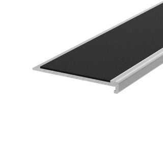 Slimline Aluminium Stair Nosing With Black Non-Slip Infill 3000mm