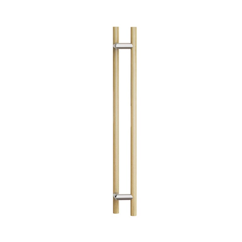 Round Section Offset H-Pull BTB Handle 32 x 800 CTC x 1000 OA WHITE OAK
