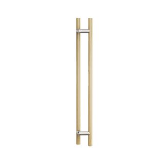 Round Section Offset H-Pull BTB Handle 32 x 800 CTC x 1000 OA WHITE OAK