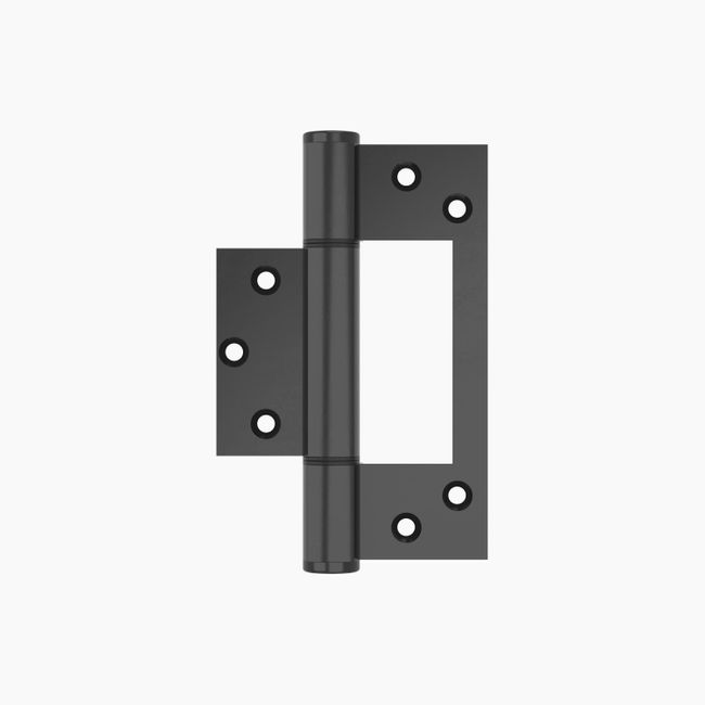 Aluminium Heavy Duty Fast Fix Hinge 130x87x3mm BLK