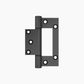 Aluminium Fast Fix Tapered Hinge 100x68x2.6mm BLK