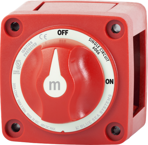 Battery Switch 300A On/Off Red