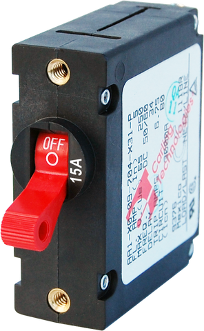 Circuit Breaker AA1 Toggle 15A Red