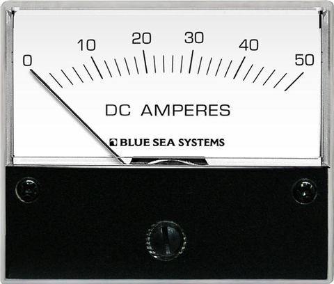 Ammeter DC 0–50A + Shunt