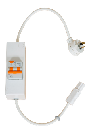 "C" Style to 3 PIN RCD (10A/30mA)