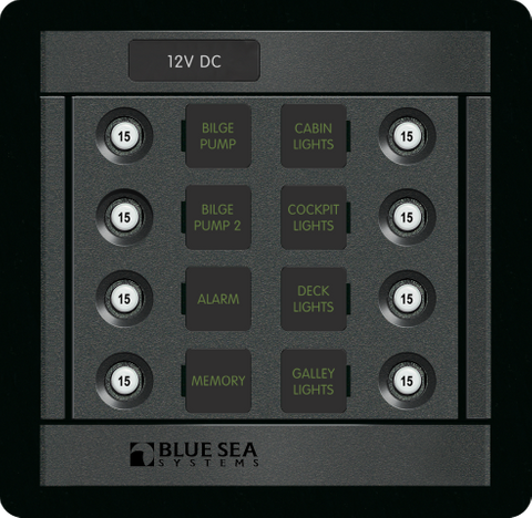 Panel 360 12V-10A 8 Position CLB Square