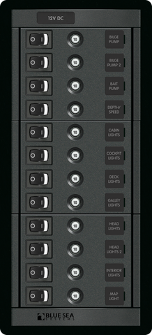 Panel 360 12v-10A 12 Position CLB Vertical