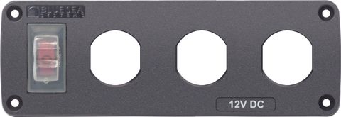 Water-Resistant Accessory Panel - 15A C/B, 3x Blank Aperture