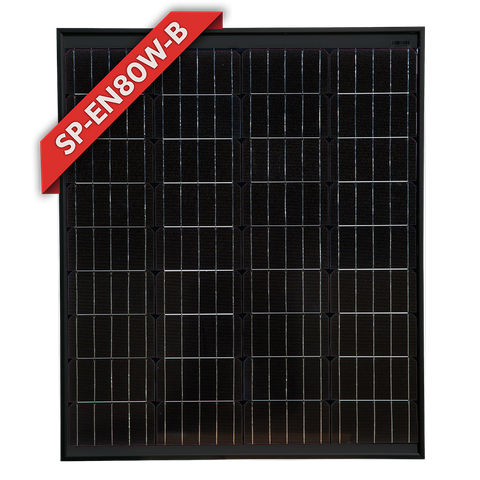 Enerdrive Solar Panel - 80w Mono Black Frame