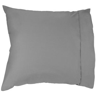 PILLOWCASE 250TC PEWTER EURO