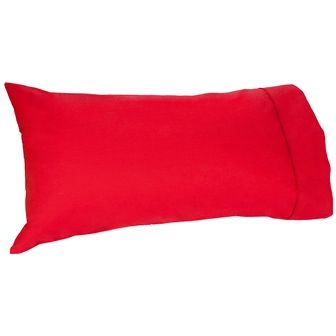 PILLOWCASE 250TC FIRE RED KING
