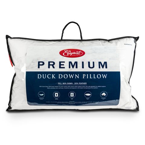 ER PILLOW WHITE DUCK DOWN  STD