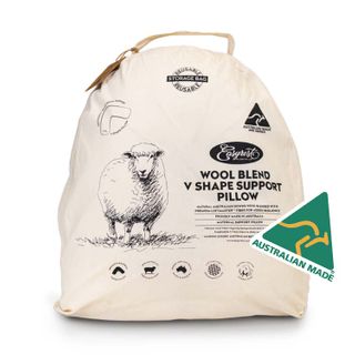 ER WOOLBLEND V-SHAPE PILLOW FABRIC BAG