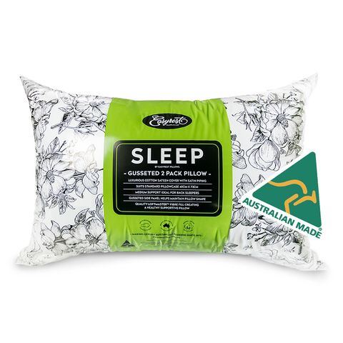 ER SLEEP GUSSETED MEDIUM 2PACK PILLOW