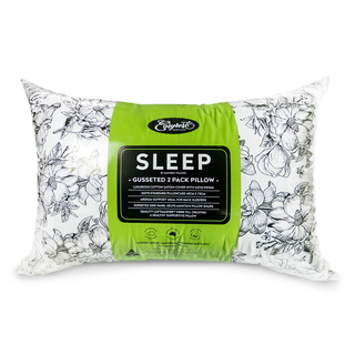 ER SLEEP GUSSETED MEDIUM 2PACK PILLOW