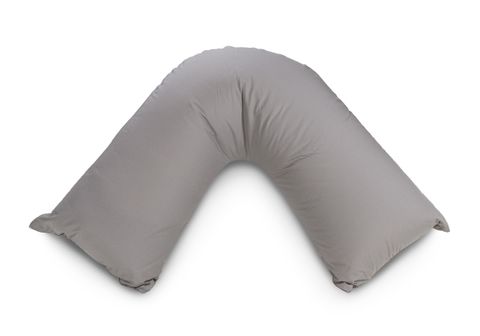 V SHAPE PILLOW PEWTER