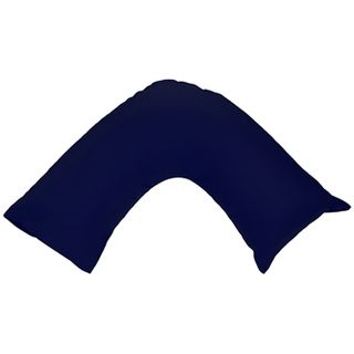 PILLOWCASE 250TC NAVY V SHAPE