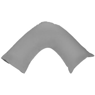 PILLOWCASE 250TC PEWTER V SHAPE